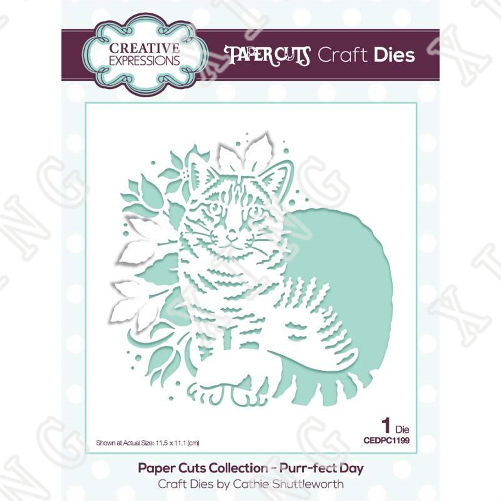 2022 Tiger Elephant Mermaid Wolf Butterfly Bunny Metal Cutting Dies Scrapbook Diary Decoration Stencil Embossing Template: Y4079-Dies