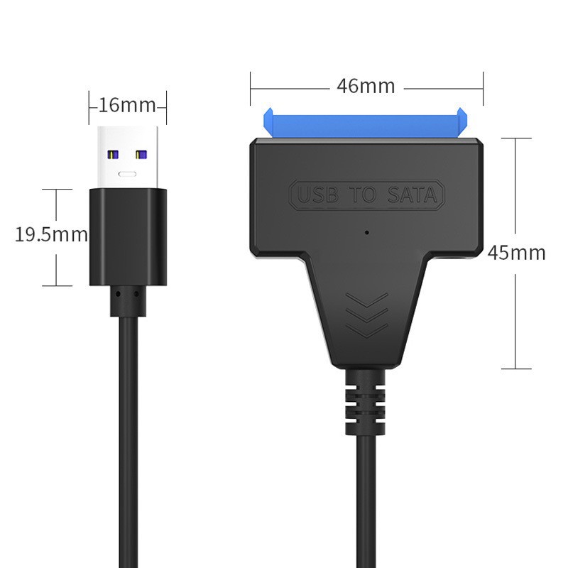 SATA vers USB 3.0 2.0 câble de disque facile USB 3.0 vers Sata III adaptateur de disque dur externe 2.5 pouces HDD SSD adaptateur de disque dur alimentation cc