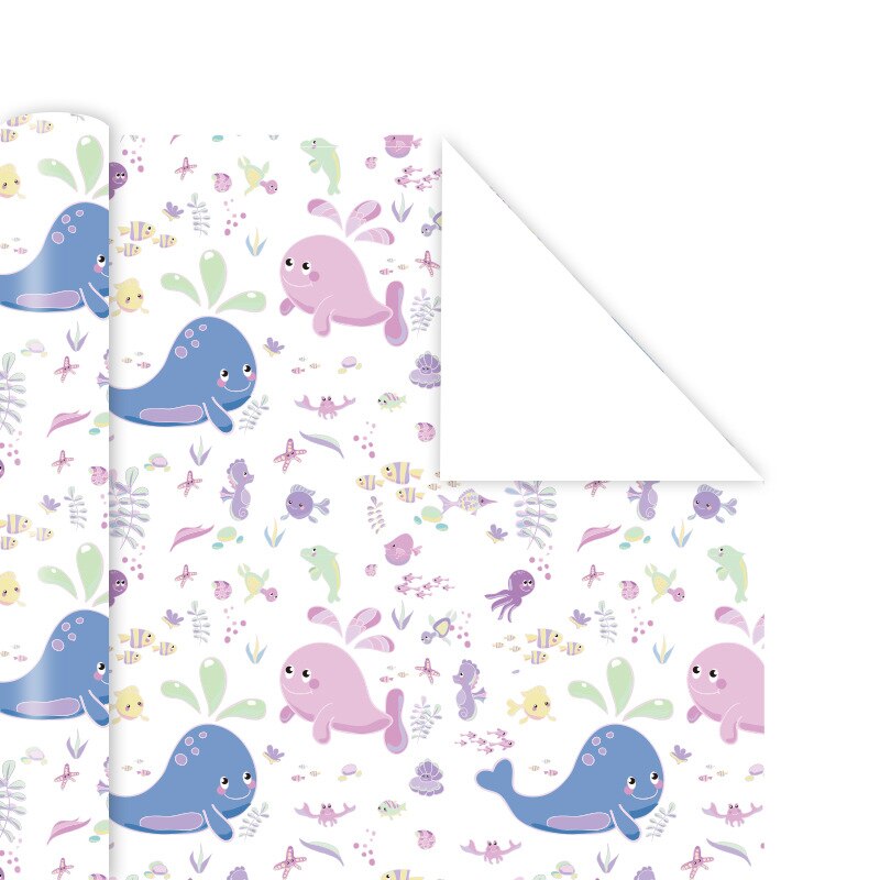 10pcs/lot Cartoon Print Wrapping Papers Year Christmas Kids Birthday Wrapping Papers for packing: N2