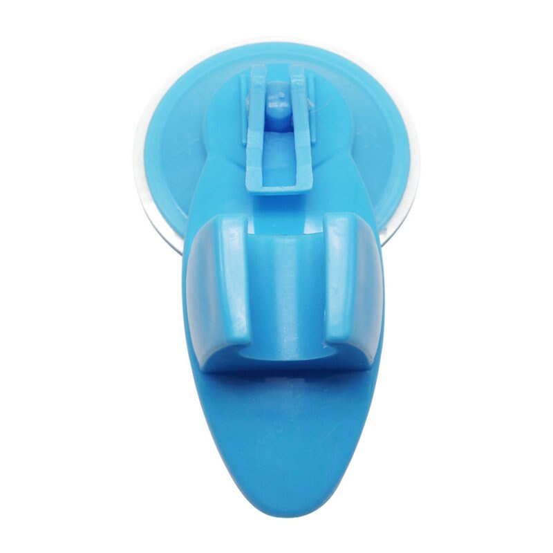 Movable Universal Vacuum Suction Cup Base Bathroom Shower Movable bathroom shower head holder: Blue