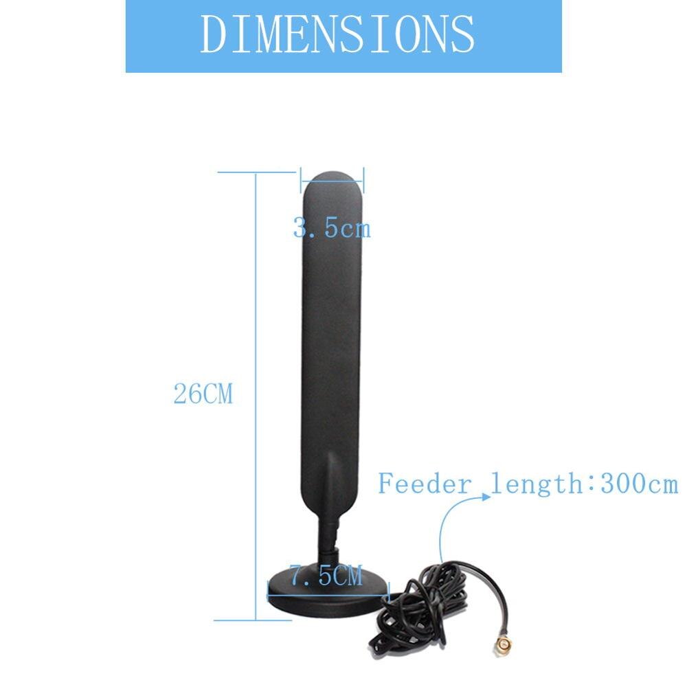 3g/4g/ lte universele breedband 10 dbi omni-directionele paddle-antenne + magnetische basis ( (2 stuks)