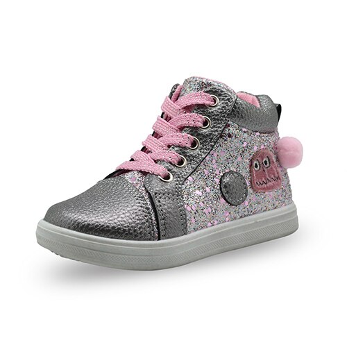 Apakowa-bottines de printemps à paillettes | Chaussures d'école pour enfant en bas âge et enfant, avec Support d'arc,: gray / 6