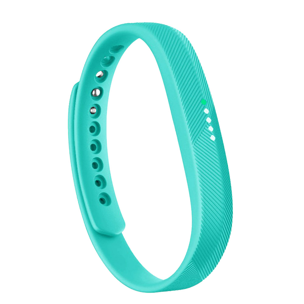 Rem för fitbit flex 2 armband sport klassisk fitness ersättningstillbehör handledsband för fitbit flex 2 rem: S / Silver-