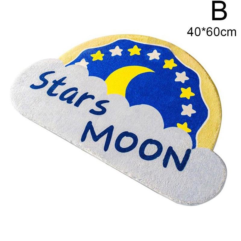 Thuis Regenboog Deurmat Halve Cirkel Vloermat Badkamer Deur Entree Antislipmatten Cartoon Kleur Tapijt Stofdicht Waterdicht Tapijt: B