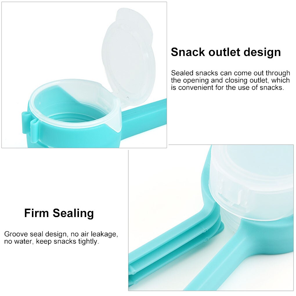 Plastic Bag Sealing Clip Food Saver with Discharge Nozzle Moisture-proof Snack Clamp Kitchen Tool