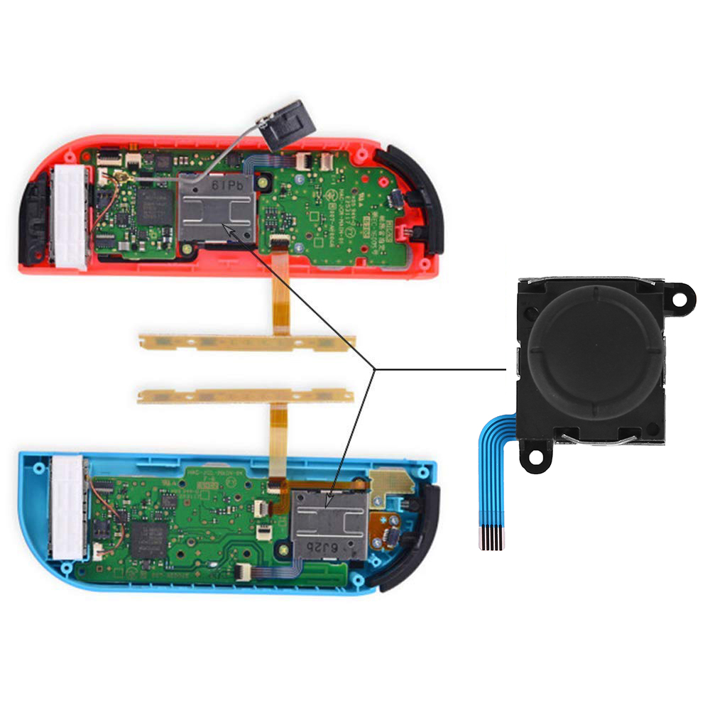 3D Joystick for NS Joy Con Nintend Switch/LITE Left Right Analog Sticks Replacement for Joy Stick Controller Repair Accessories