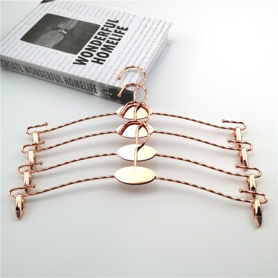 Rose Gold Rvs Multifunctionele Kleerhangers Broek Opslag Hangers Doek Rack Multilayer Opslag Doek Hanger: rose gold  2