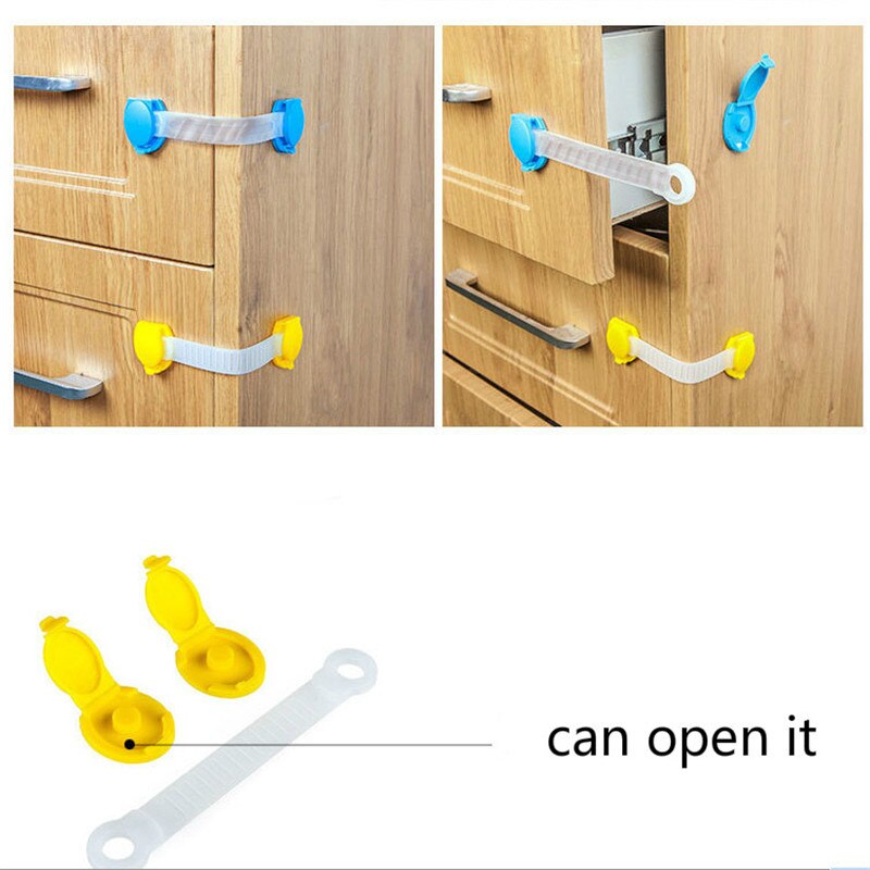 1Pc Child Lock Baby Safety Protection Cabinet Lock For Refrigerators Drawer Lock Kids Safety Plastic Lock Baby Security Products