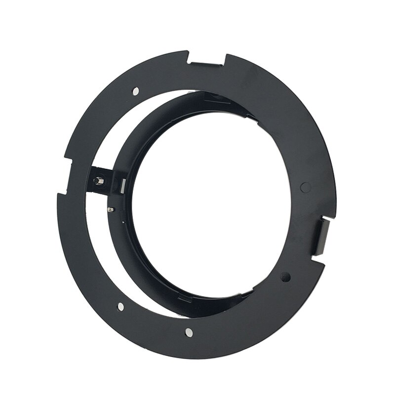 Kit de soporte de faro delantero para motocicleta, soportes de montaje de anillo para faros LED de 3/4 pulgadas, color negro/cromo, 5, 5,75 y 5,75 pulgadas, 1 unidad