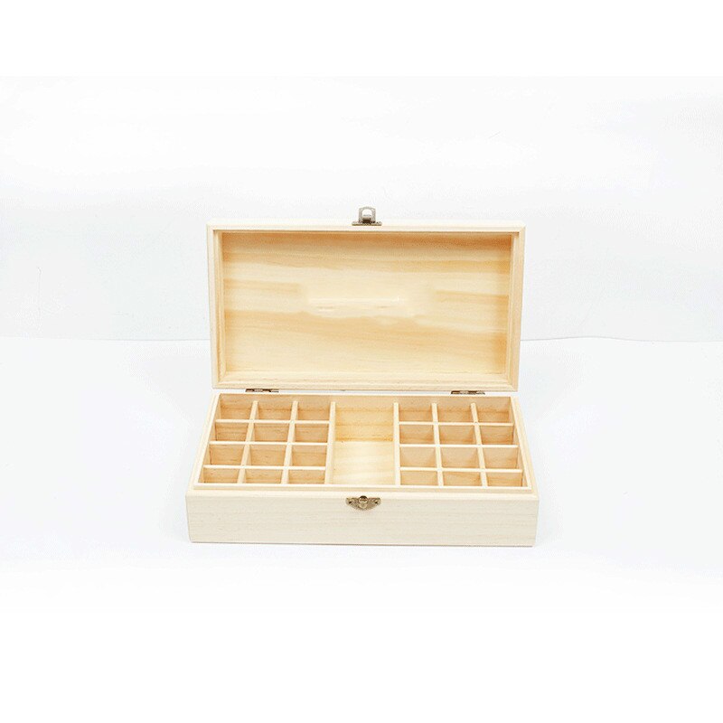 DoTERRA-caja de madera del almacenaje de aceite esencial, 25 compartimentos de almacenamiento, 15ML, 24 + 1 compartimiento, caja con pantalla de aceite esencial: Type A No Logo
