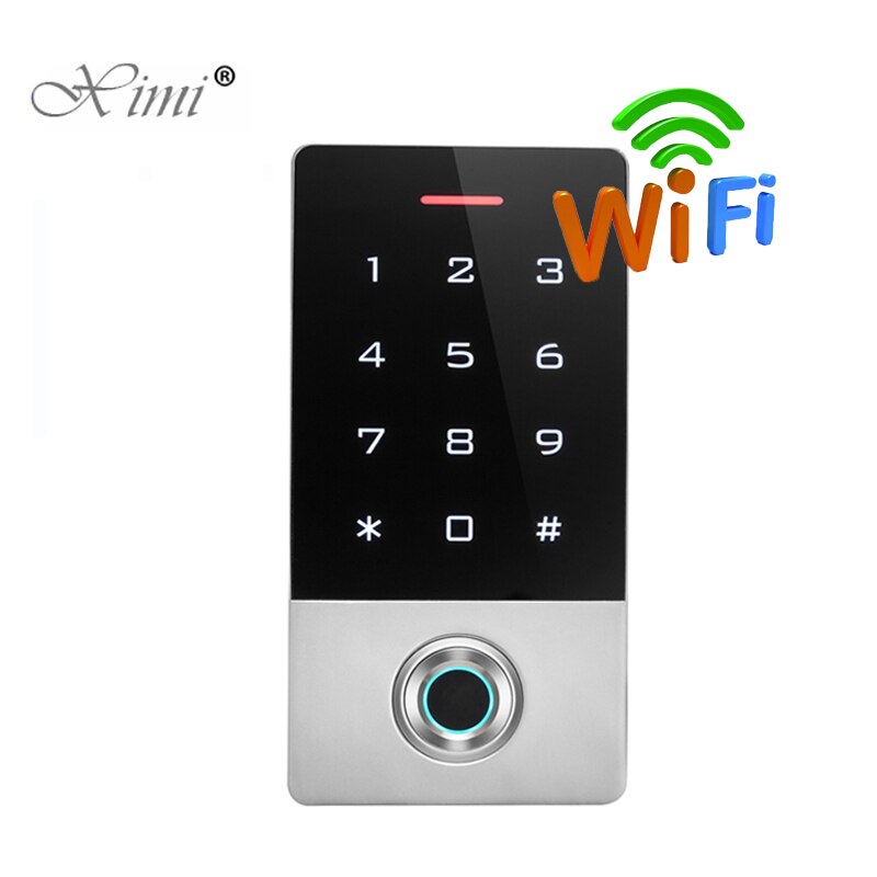 IP68 Wasserdichte WIFI APP Biometrische Fingerprint Access Control TF1 Meatal Alone RFID Karte Tür Access Controller System
