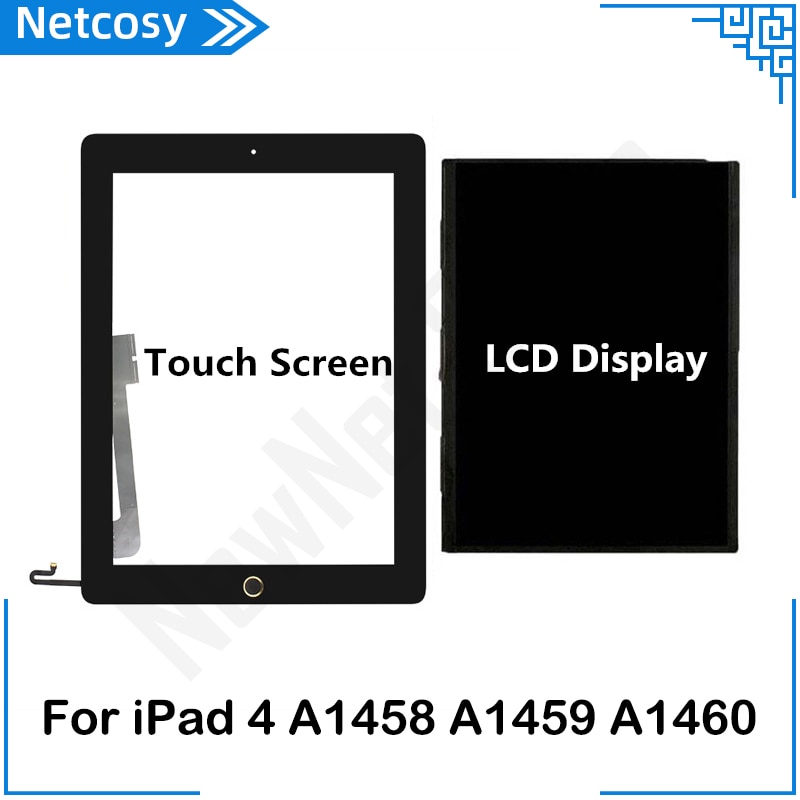 Pour iPad 4 A1458 A1459 A1460 LCD écran tactile assemblage à domicile pièces de réparation pour ipad 4 tablette écran pièce de remplacement