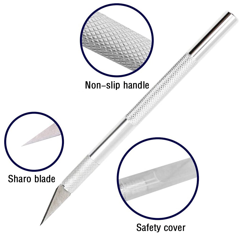 7PCS Precision Vinyl Tool Set Craft Weeding Kit For Silhouettes Cameos Lettering Cricut Siser Paper Process with Carrying Case