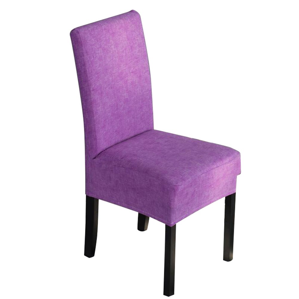 God sunn elastisk stretchy stol beskyttelsestrekk hjemme restaurant stue hotell stoltrekk: Lilla