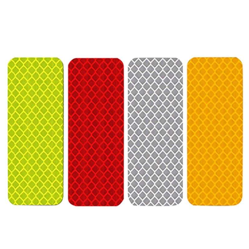 Tira de advertencia reflectante de seguridad para coche, cinta reflectante para parachoques de coche, calcomanías reflectantes de seguridad, calcomanías reflectantes