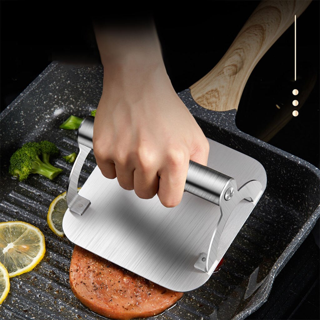 Smash Burger Press for Griddle Stainless Steel Grill Press Steak Burger Smasher for and Home Cooking No Rust