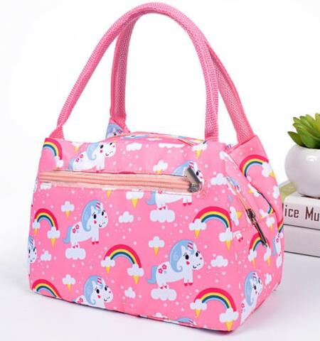 Draagbare Lunch Tas Animal Print Thermische Geïsoleerde Lunch Box Voor Vrouwen Kids School Handtas Unisex Waterdichte Picknick Tassen: 3