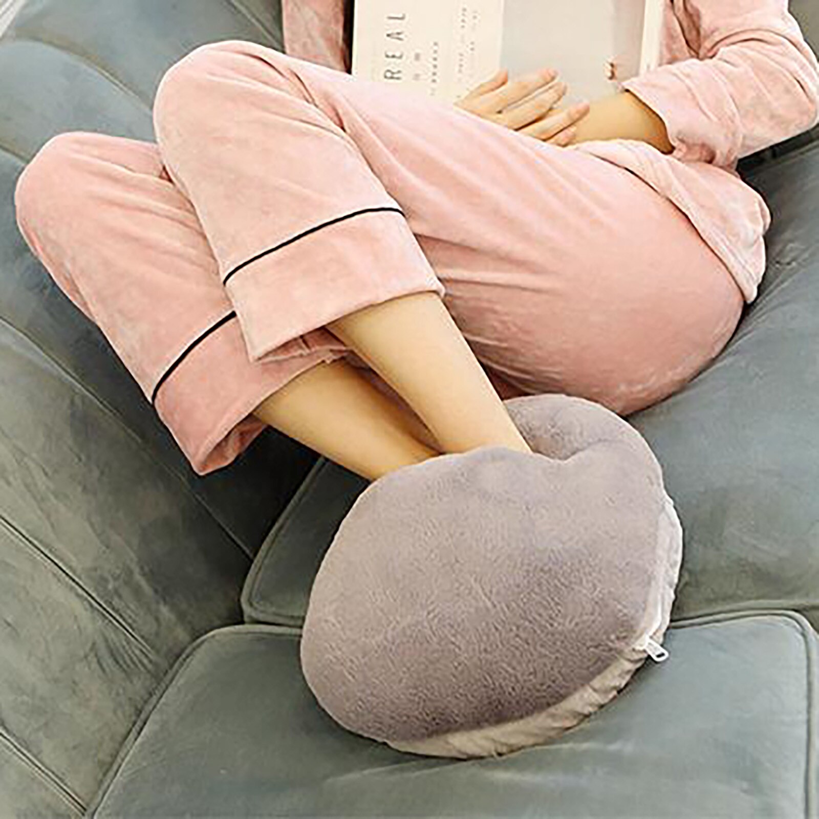 Pie calienta calentador zapatillas portátil calentadores de pies con calefacción eléctrica Pad seguro lavable Pantufla con calefacción para viajes de casa