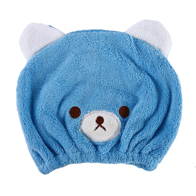 Mignon bébé cheveux sec chapeau serviette séchage rapide bonnet de douche fort absorbant séchage doux dessin animé enfants