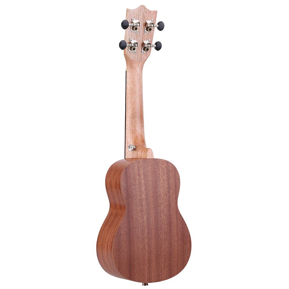 Ammoon 21 "Ukulele Akoestische Ukelele Met 21" Ukulele Tas Sapele Body Palissander Toets 15 Fret 4 Strings