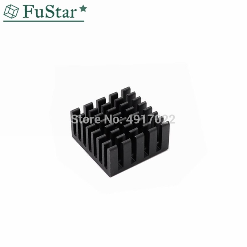 5pcs 20*20*10mm Black Aluminum Slotted Heatsink Radiator Heat Sink Cooler 20*20*10 Chip Radiator Aluminum heat sink 20x20x10mm