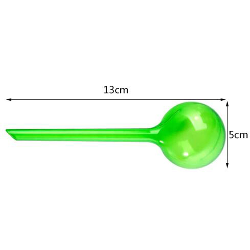 Alimentador automático de agua para plantas, bolas de plástico de PVC, alimentador de flores, latas de riego para interiores y exteriores, 1/4 piezas