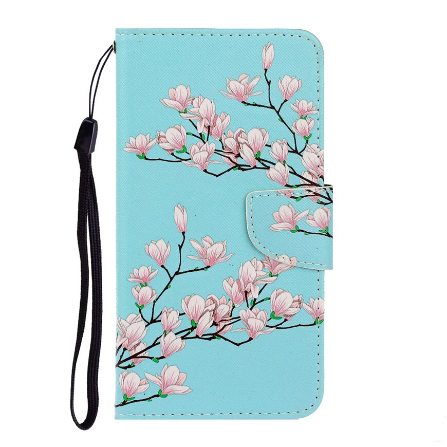 Leren hoesje voor huawei p smart case coque huawei p smart psmart fig -lx1 fig -lx2 fig -lx3 fig -la1 cover flip portemonnee hoesjes: T4