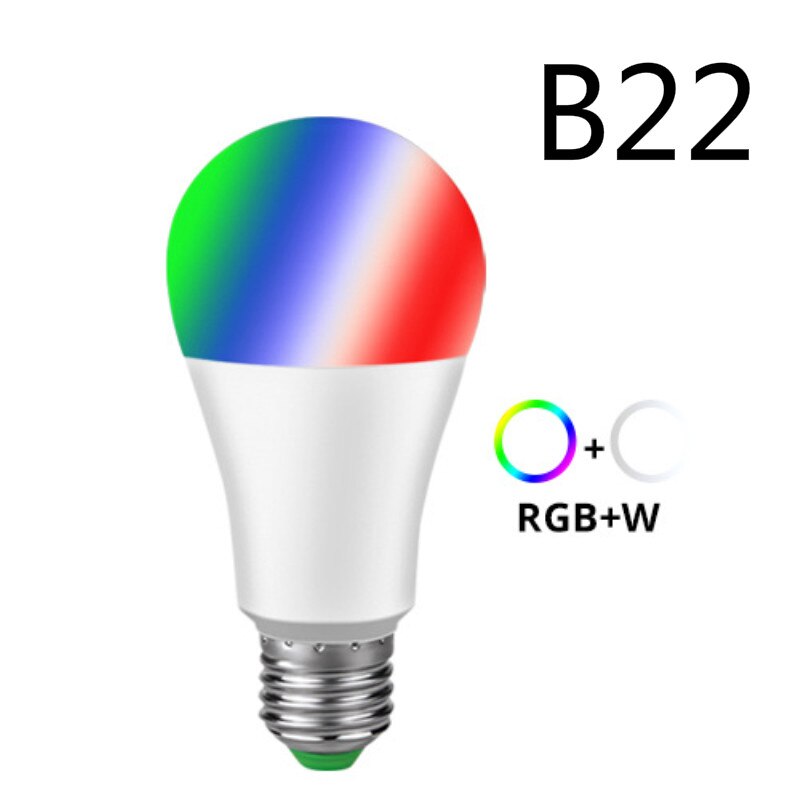E27 B22 Wi-Fi Smart Led Light Bulb 15W Dimmable RGBW Lamp Work With Alexa And Google Home Assistant For Smart Life Tuya APP: 05