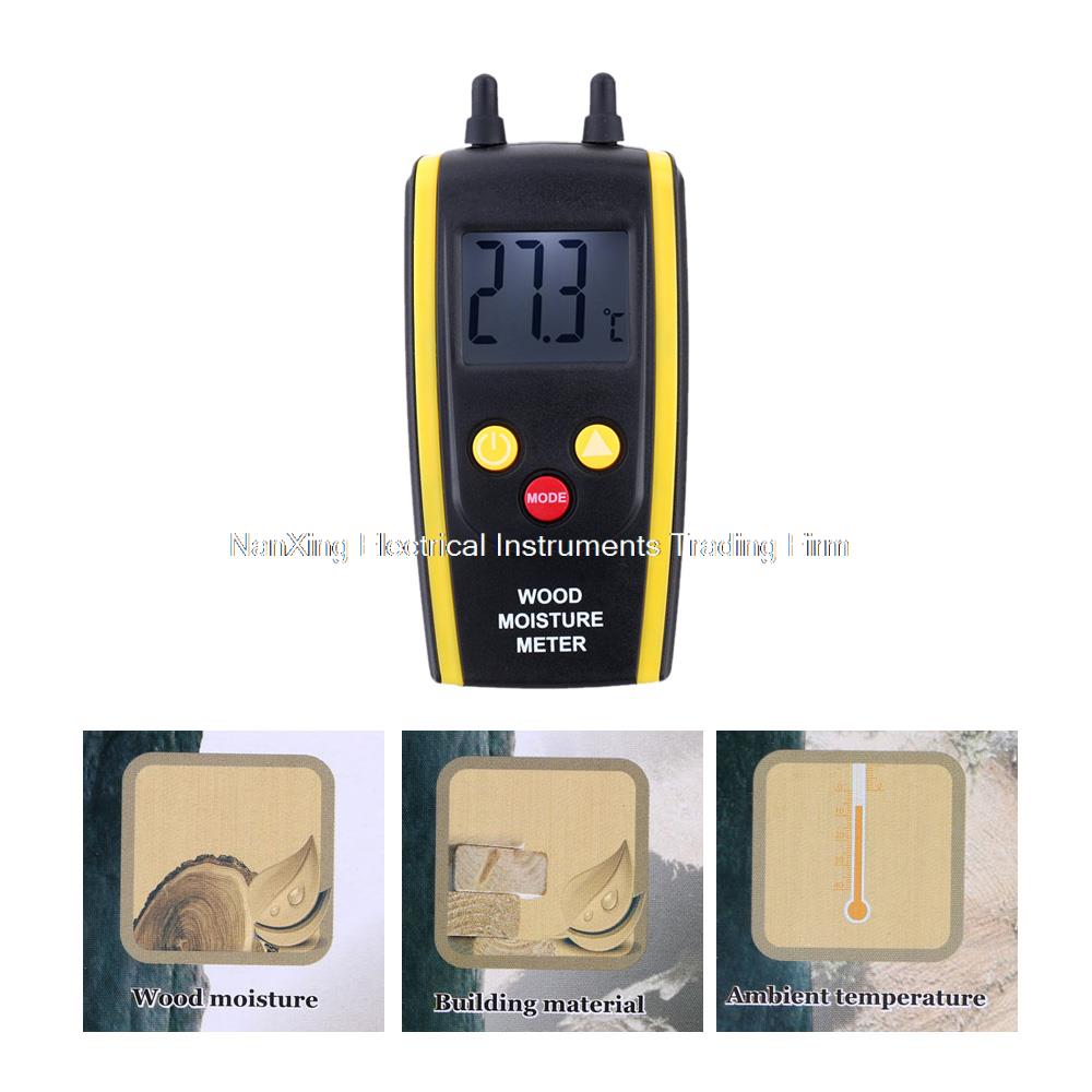 Fast HT-610 Digital LCD Wood Moisture Meter for plants hygrometer Ambient termometro higrometro hout vochtmeter