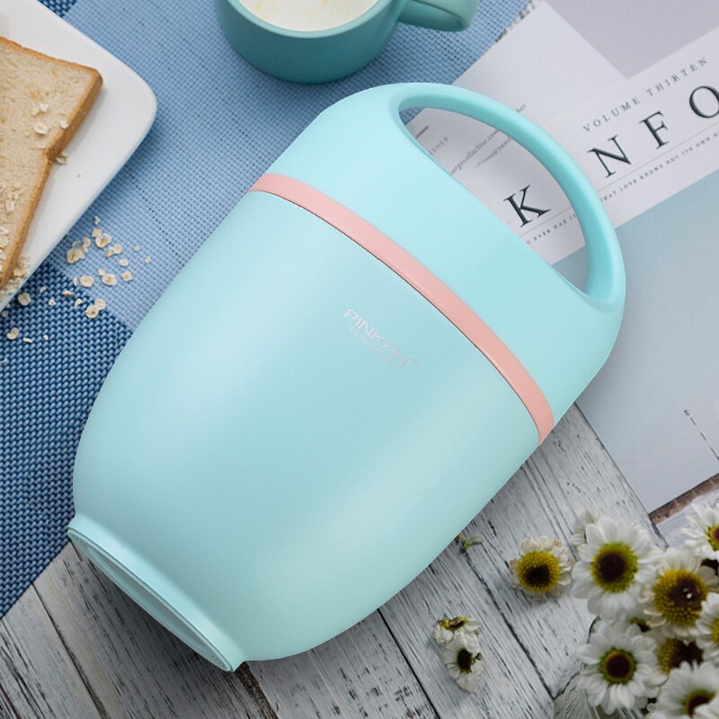 12 Hour Vacuum Insulated Lunch Box Stainless Steel Office School Portable Bento Box Thermal Leakproof Picnic Food Container Jar
