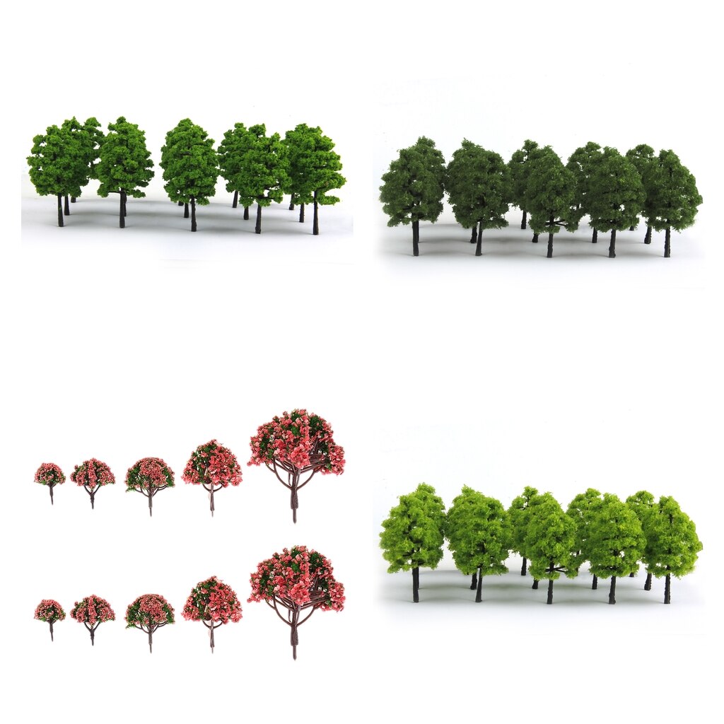 20pcs/Pack Trees Scenery Model Tree HO 1/100 Scale Wargame Landscape Toy