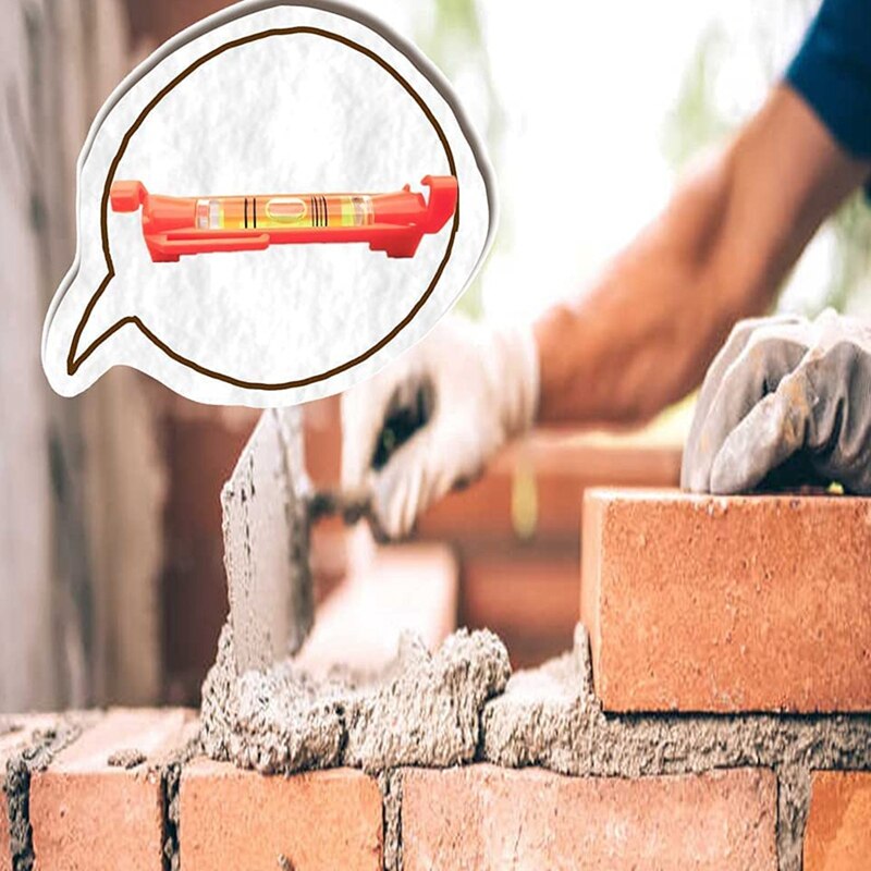 4Pcs String Level Hanging Line Bubble Levels For Leveling Surveying, Building Trades, Bricklaying