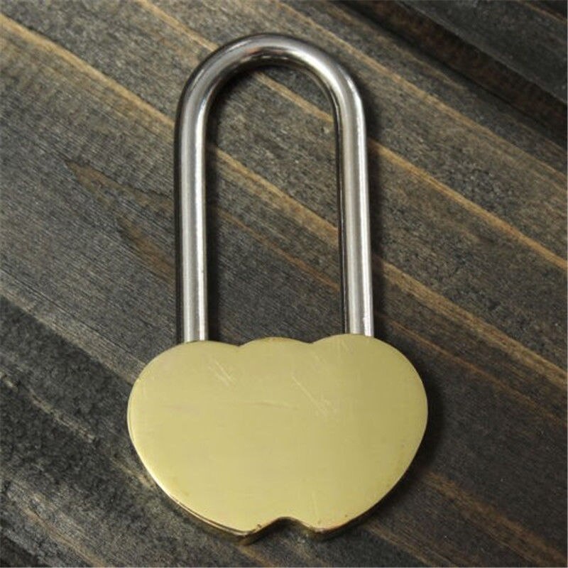 Love lock 1PC Padlock Love Lock Engraved Double Heart Valentines Anniversary Day