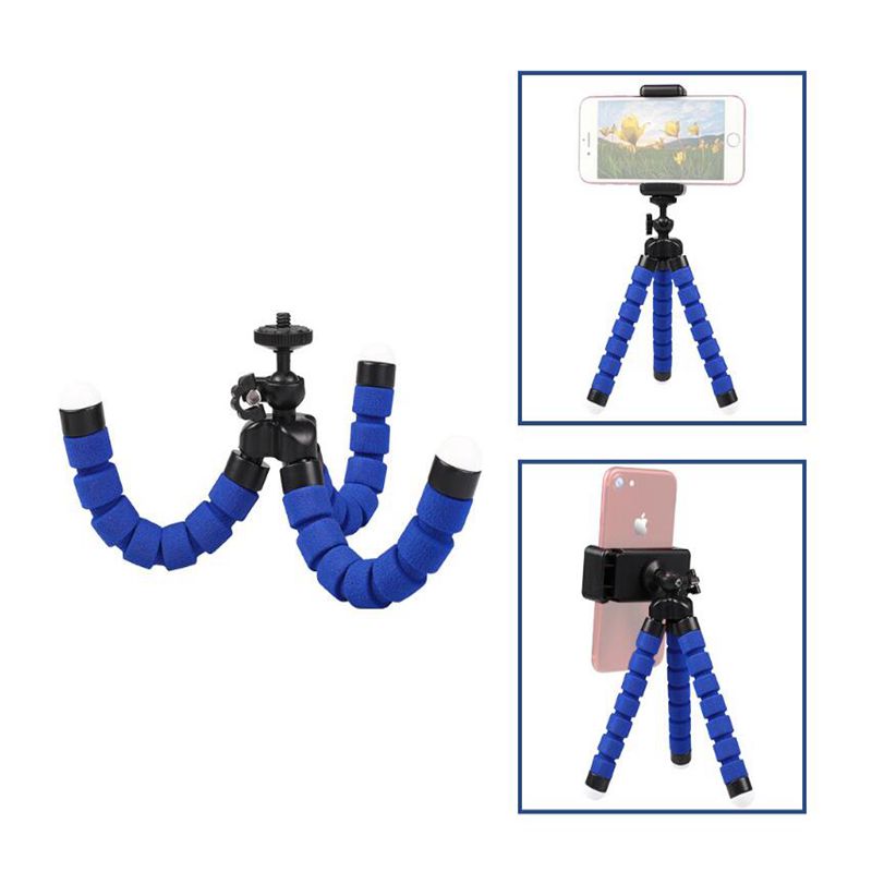 Flexible éponge poulpe Mini trépied pour téléphone Portable Sport Action caméra vidéo trépied montage pour Gopro 8 7 5 caméra