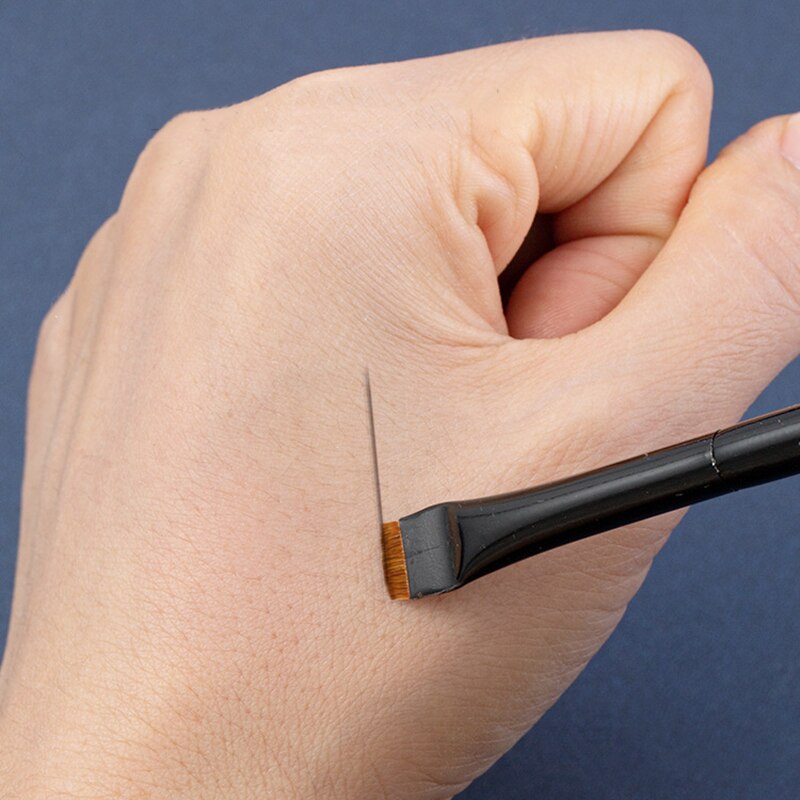 3 kpl silmämeikkisivellin litteä eyeliner siveltimet kulmikas kulmakarvojen levitys tarkat yksityiskohdat silmämeikkisivellin