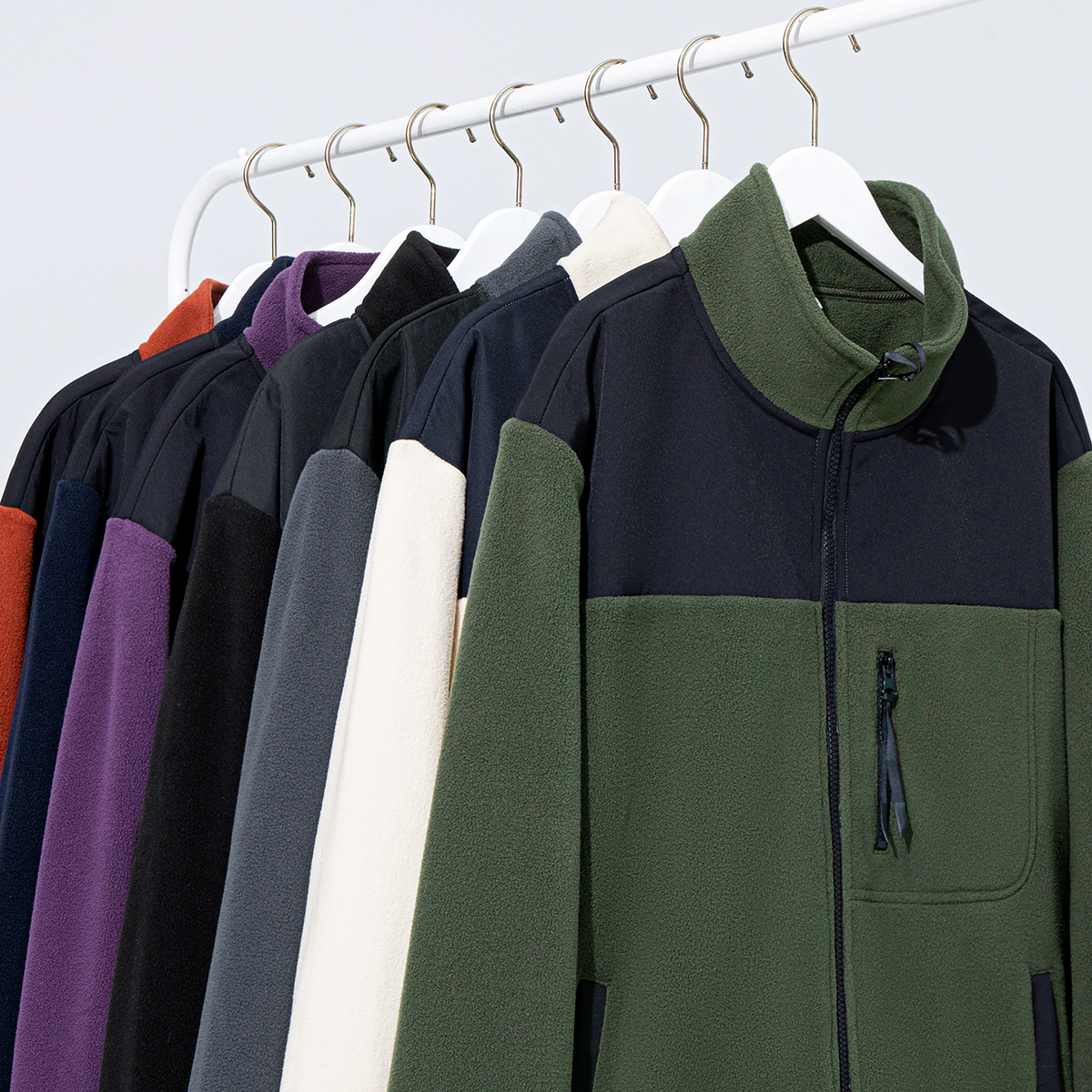 Chaqueta Polar cálida de invierno para hombre y mujer, abrigo Polar de doble cara, sudadera informal de felpa a prueba de frío, Color de empalme que combina con todo