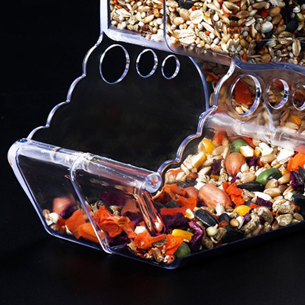 Vogel Werkzeuge Automatische Zubringer Star Papagei Vogel ausrügestochen Ernährung Werkzeuge Kleine Vogel Zubringer transparent Neue Vogel lebensmittel Container
