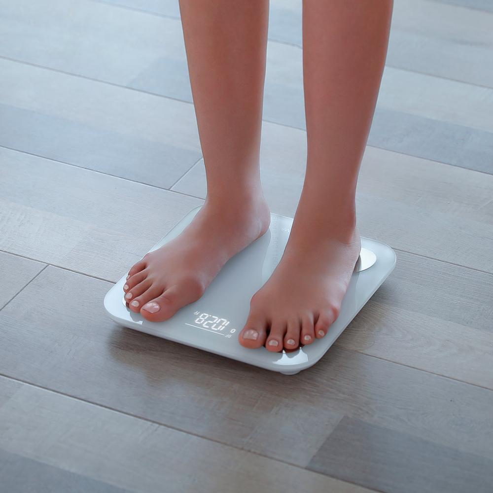 XIAOMI MIJIA YUNMAI, báscula de grasa corporal mini2, báscula digital inteligente para el suelo del baño, aplicación Mihome, pantalla LED de hasta 150kg