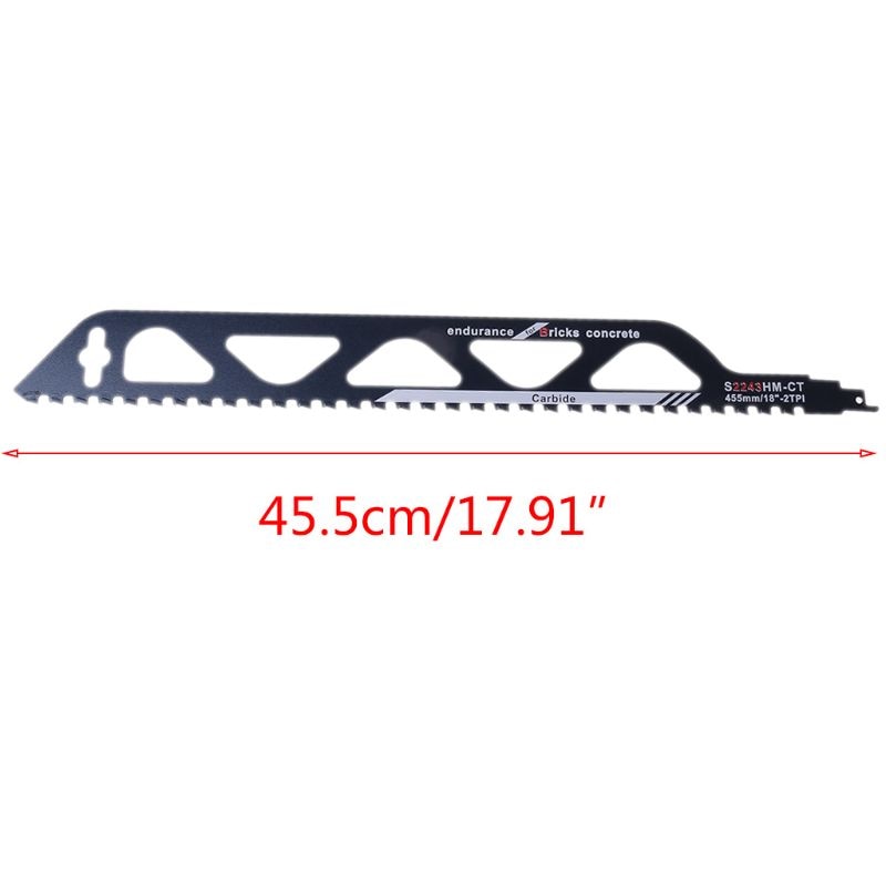 505mm Demolition Masonry Reciprocating Saw Blade for Cutting Bricks Concrete Cemented Carbide Teeth Blades G8TB