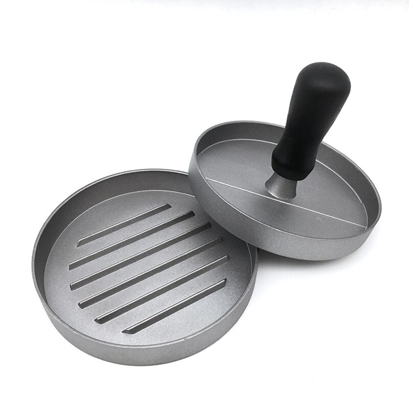 Hamburgare kött nötkött grill pressning pannkaka maskin hamburgare mögel manuell non-stick beläggning plasthandtag köttpress