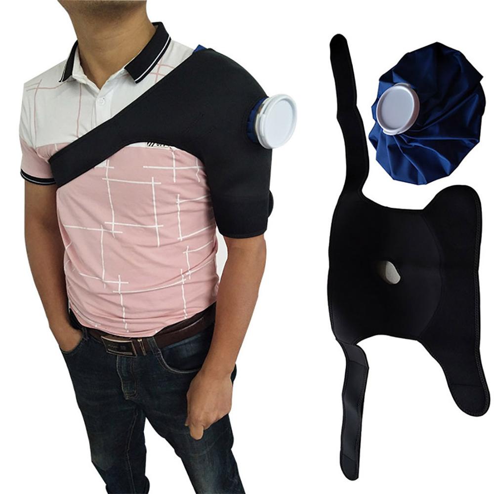 Bandoulière sac de glace Pack et enveloppement soulagement de la douleur traitement froid réutilisable pour genou épaule dos sport fournitures de sécurité et cx