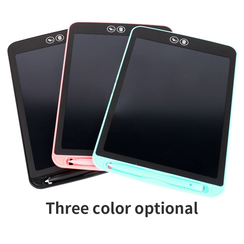 12 Inch LCD Writing Pad Can Be Partially Erased Ultra Thin Portable Tablet Handwritten Monochrome Pen Handwriting Board