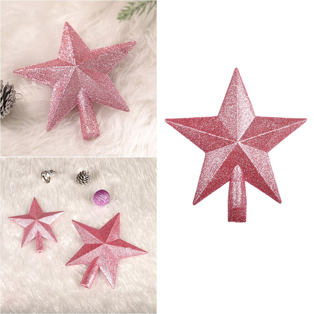 1Pcs Star Sparkle Unieke Charmant Glitter Ornament Home Decor Ster Boom Topper Voor Kerst Banket Xmas Tree Topper Decor a50