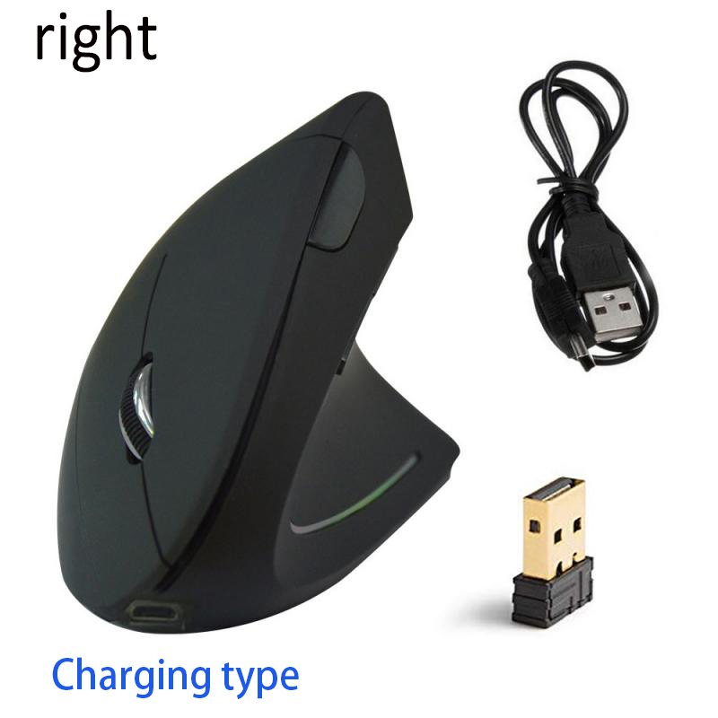 Left Hand Right Hand Ergonomic Vertical Mouse Vertical Office Mouse Wireless Mouse: C