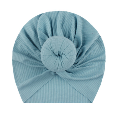 Neugeborenen Baby Stricken Hut mit Donuts Bogen Infant Krankenhaus Hut Baby Warm Beanie Bögen für Headwear Strick Headwrap Turban