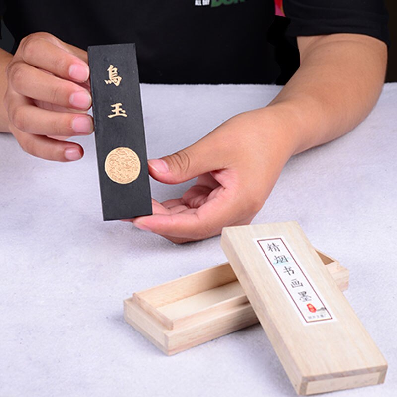 Chinese Traditional Painting Ink Stick Calligraphy Writing Ink Block Pine Soot Oil Soot Inker Watercolor Drawing Grinding Inker