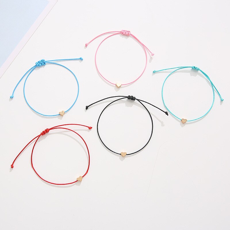 Mode Geweven Verstelbare Armband Met Kaart Infinity Liefde Ster Wrap Armbanden voor Meisjes Sieraden