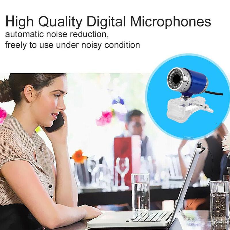 USB2.0 CMOS HD Camera With Built-in 10-meter Sound-absorbing Microphone Adjustable Image Sensor Computer PC Camera