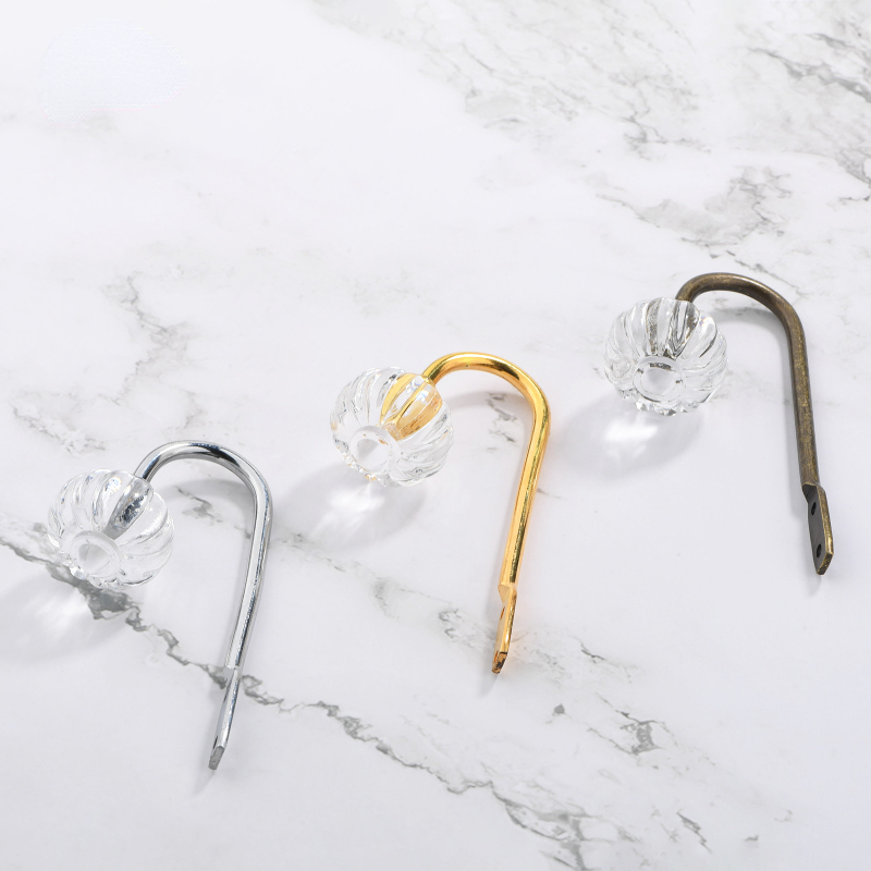 Crochet Mural en Métal en Forme de U pour Rideau, Crochet de Fixation en Fer Rétro, avec Vis, Originalité