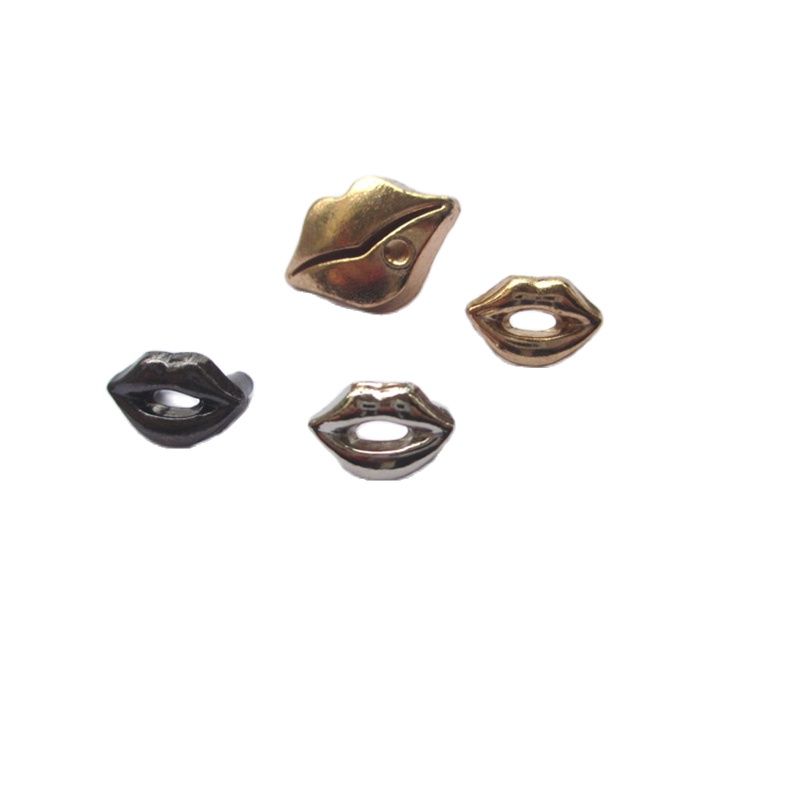 Lips Alloy Bracelet Garment Rivets Cap Stud Leather Craft Bag Hat Shoe Clothes Jeans Chocker Wallet Trims Diy Jewelry Accessores